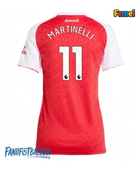 Arsenal Gabriel Martinelli #11 Tricou Fotbal Replică 2025-26 Femei Acasa